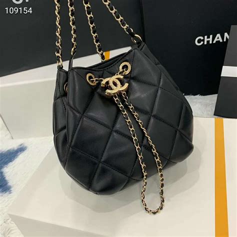 chanel drawstring bag.